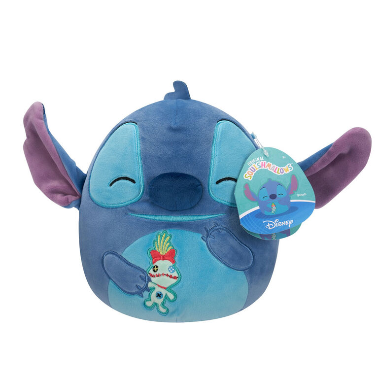 Squishmallows 8" Disney Stitch - Stitch Holding Scrump