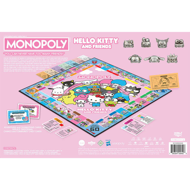 USAopoly MONOPOLY: Hello Kitty & Friends - Édition anglaise