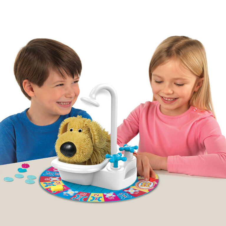 Soggy Doggy Board Game for Kids with Interactive Dog Toy