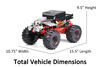 1:10 Scale Hot Wheels Monster Truck w/Working Lights and Engine Sounds - Bone Shaker