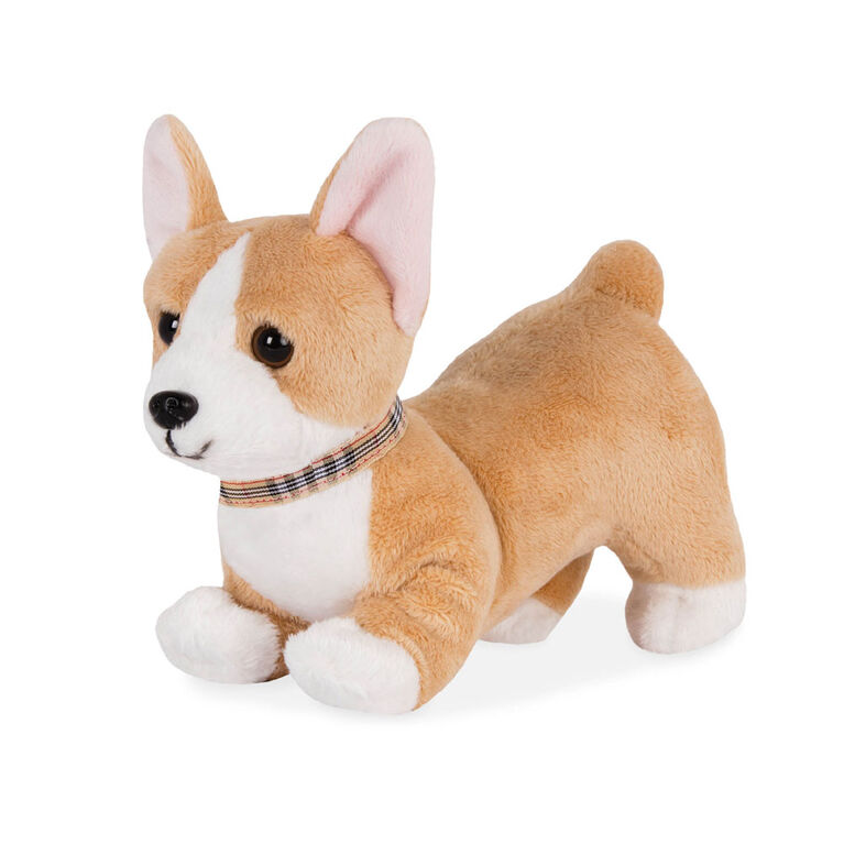 Chiot Corgi, Our Generation, Chien en peluche avec pattes articulées