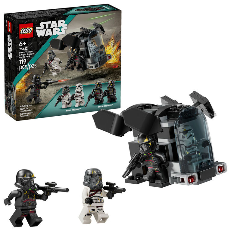 LEGO Star Wars Ensemble de Combat Death Trooper et Night Trooper, Petit Cadeau pour les 6 Ans et Plus 75412