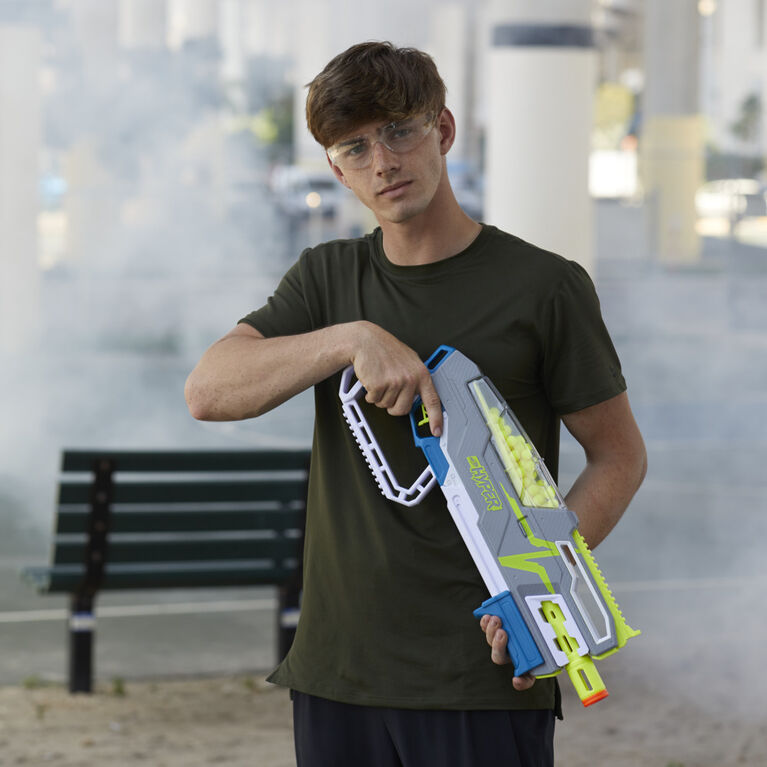 Nerf Hyper, blaster à pompe Siege-40, inclut 40 billes en mousse Nerf Hyper