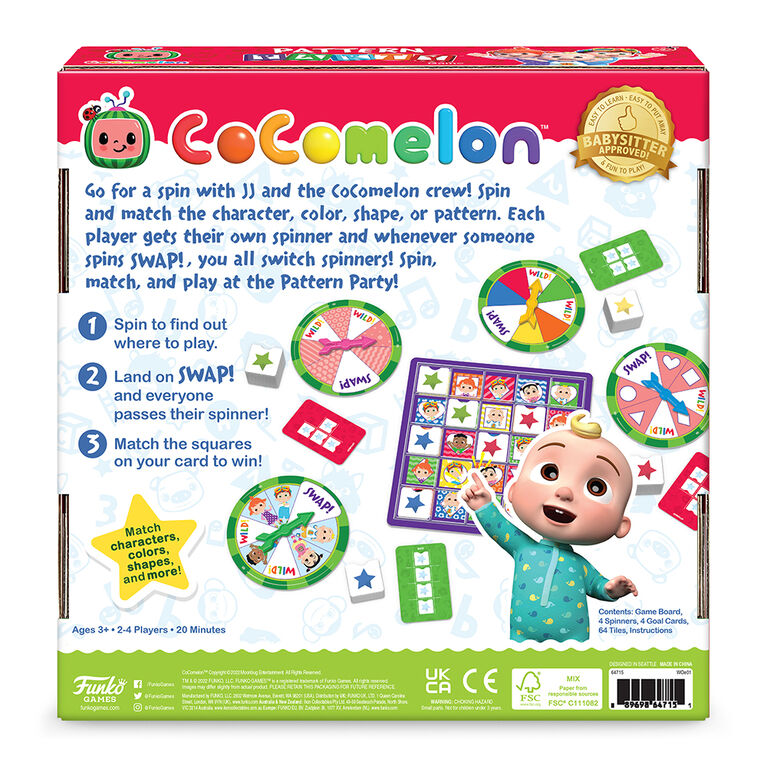 Funko Cocomelon Pattern Party Game - English Edition