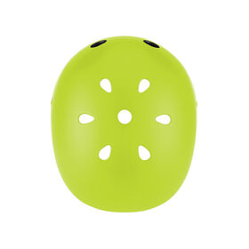 Globber Helmet with Light - Lime Green