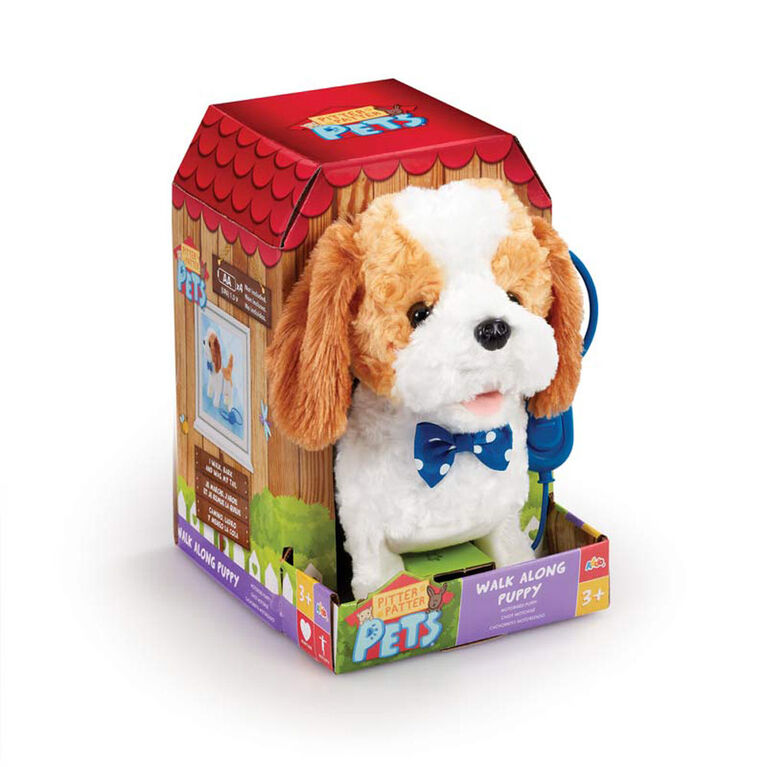 Pitter Patter Pets Walk Along Puppy Brown and White R Exclusive