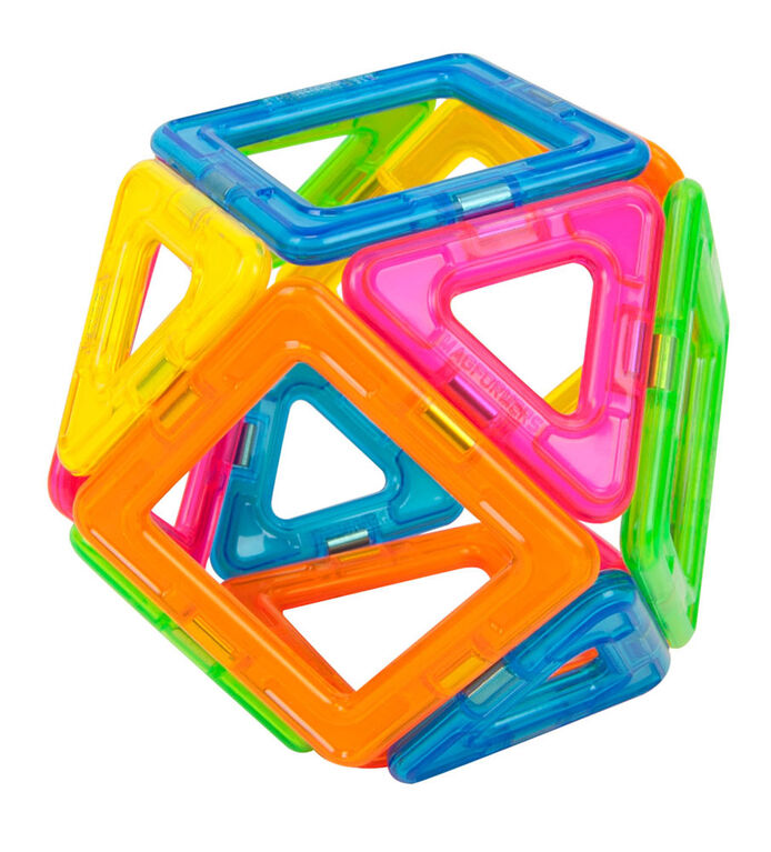 Ensemble néon de 14 pièces Magformers - Édition anglaise