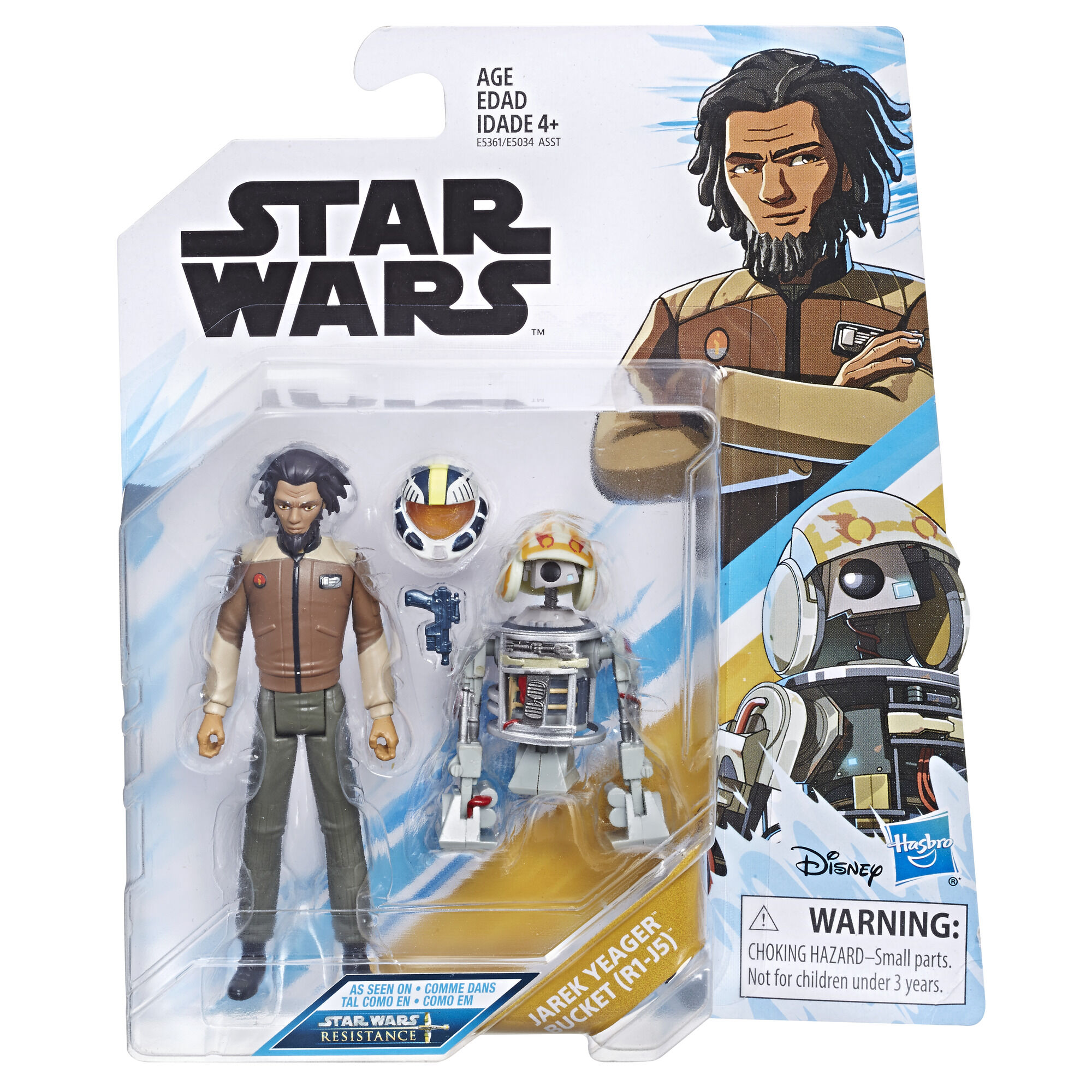 Star Wars Star Wars Resistance Animated Series 3.75 inch Jarek Yeager and Bucket R1 J5 Figure 2 Pack Toys R Us Canada