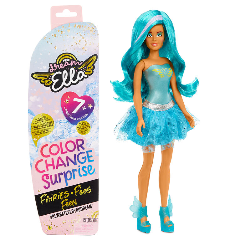 MGA's Dream Ella Color Change Surprise Fairies - DreamElla | Teal 11.5" Fashion Doll
