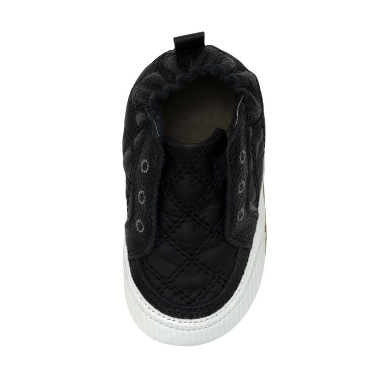Robeez - Soft Soles - Stylish Steve - Black Leather