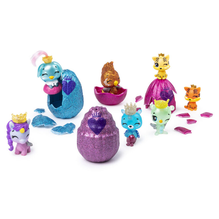 Hatchimals CollEGGtibles, Royal Multipack with 4 Hatchimals and Accessories, (Styles May Vary)