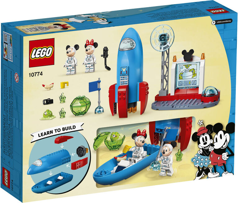 LEGO Mickey and Friends La fusée spatiale de Mickey Mouse et Minnie Mouse 10774 (88 pièces)