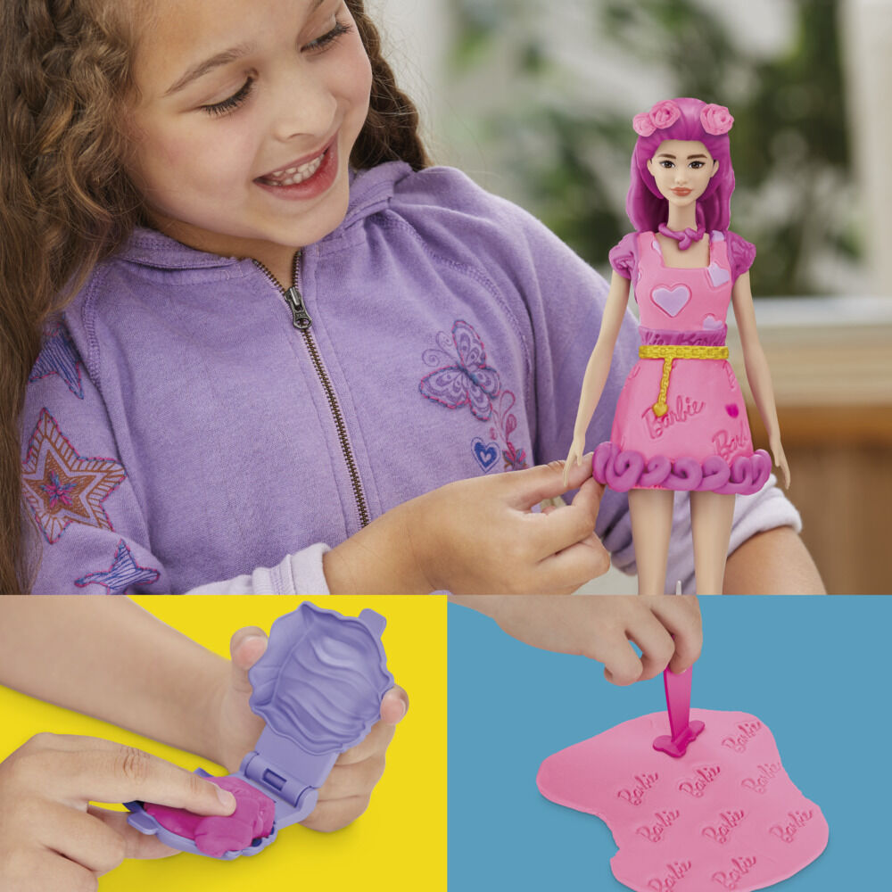 Play-Doh Barbie Hearts and Hair Doll Set