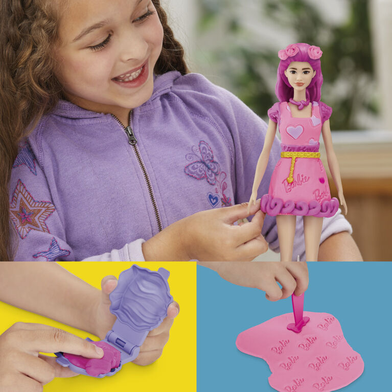 Play-Doh Barbie Hearts and Hair Doll Set