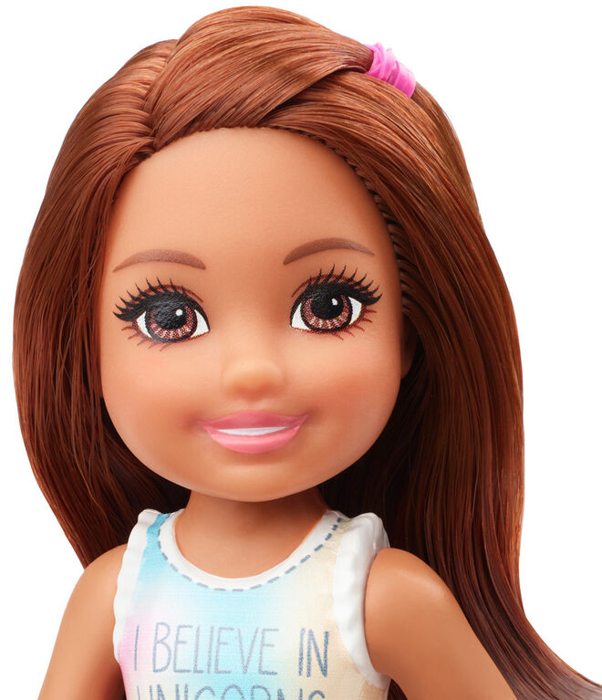 Barbie Club Chelsea Doll with Unicorn Graphic and Star Skirt