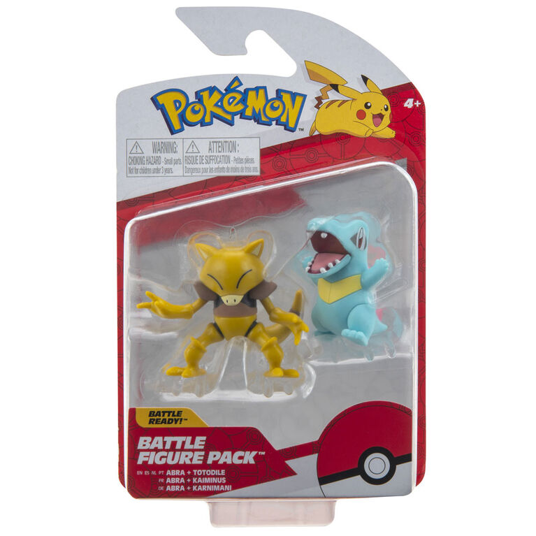 Pokémon - Battle Figure 2-Pack - Totodile & Abra