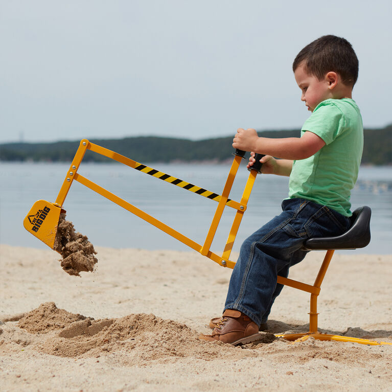 The Big Dig® Excavatrice de jouet de pelle à bac à sable à enfourcher
