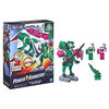 Power Rangers Dino Fury Pink Ankylo Hammer and Green Tiger Claw Zord, Zord Link Mix-and-Match Custom Build System