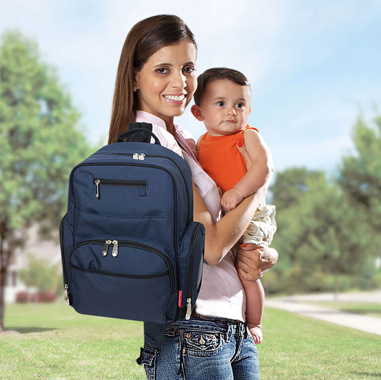 Le sac à dos à langer Denim Deluxe de Fisher Price