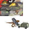 Matchbox Jurassic World Dino Transporter, Toy Car or Truck & 1-2 Mini Dinosaurs (Styles May Vary)