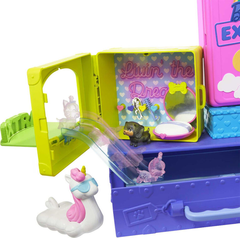 Barbie Extra Pets and Minis Playset with Exclusive Doll, 2 Puppies and Accessories