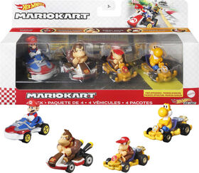 Hot Wheels- Mario Kart - Coffret de 4