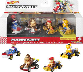 Hot Wheels Mario Kart 4 Pack