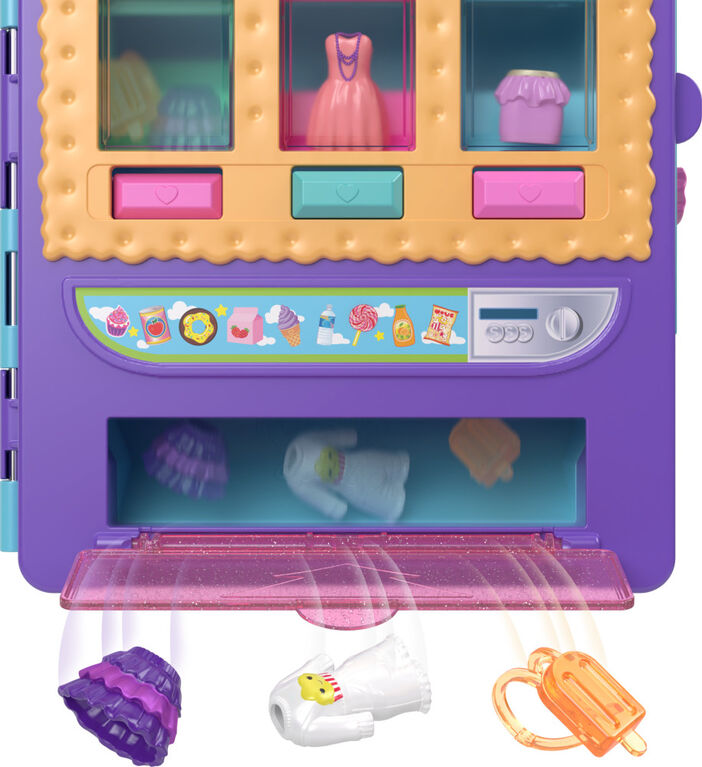 Polly Pocket-Collection bonbon-Coffret avec 2&nbsp;poup&eacute;es (8&nbsp;cm), distributeur, plus de 35&nbsp;accessoires