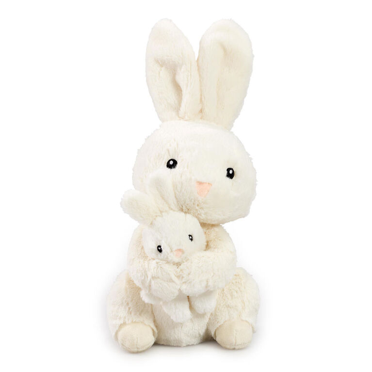 Peluche Snuggle Buddies Maman et bébé lapin de de 25,4 cm - Notre exclusivité