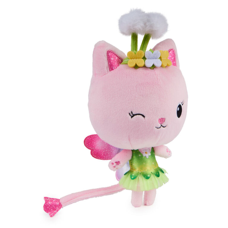 Gabby's Dollhouse, 7-inch Kitty Fairy Purr-ific Plush Toy