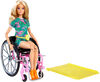 Barbie - Fashionistas - Poupée, fauteuil roulant, cheveux longs