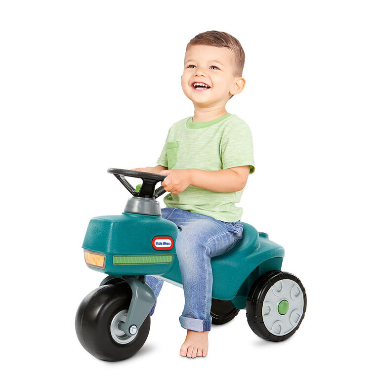 Trotteur tracteur Little Tikes Go Green!MC pour enfants de 1,5 à 3 ans | plastique recyclé