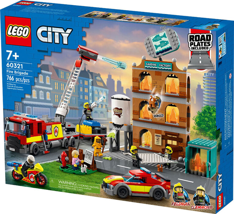 LEGO City Fire Brigade 60321 Building Kit (766 Pieces)
