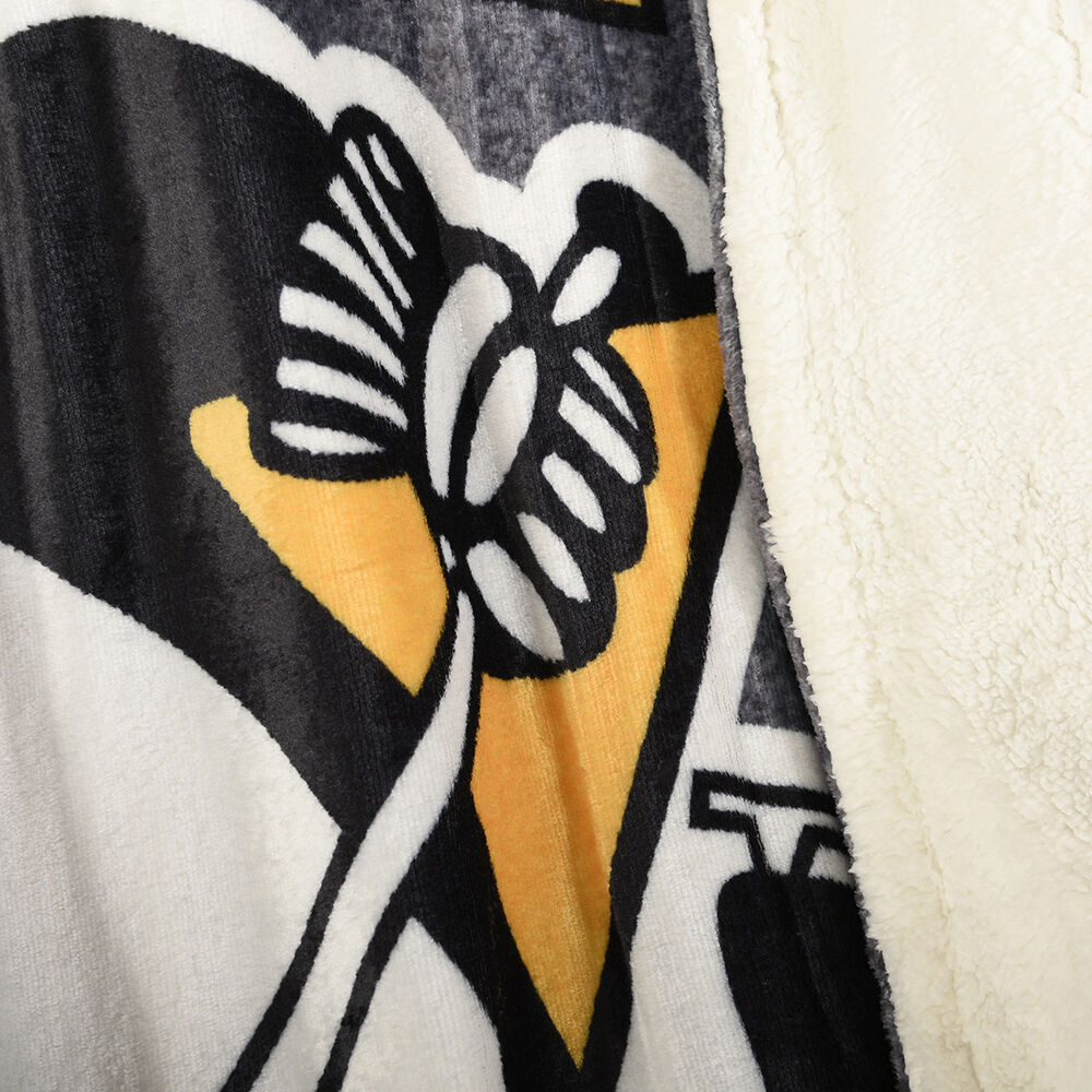 NHL Pittsburgh Penguins Superlux Sherpa Throw 50