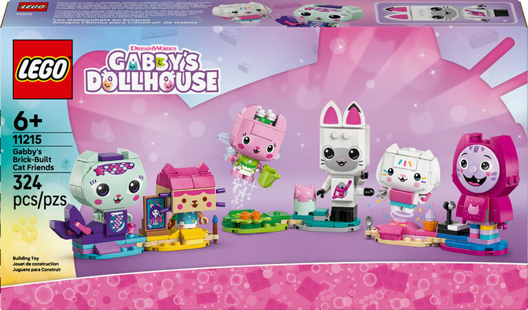 LEGO Gabby et la Maison Magique Les Gabbychats en Briques, Figurines Animales, Jouets de Simulation 11215