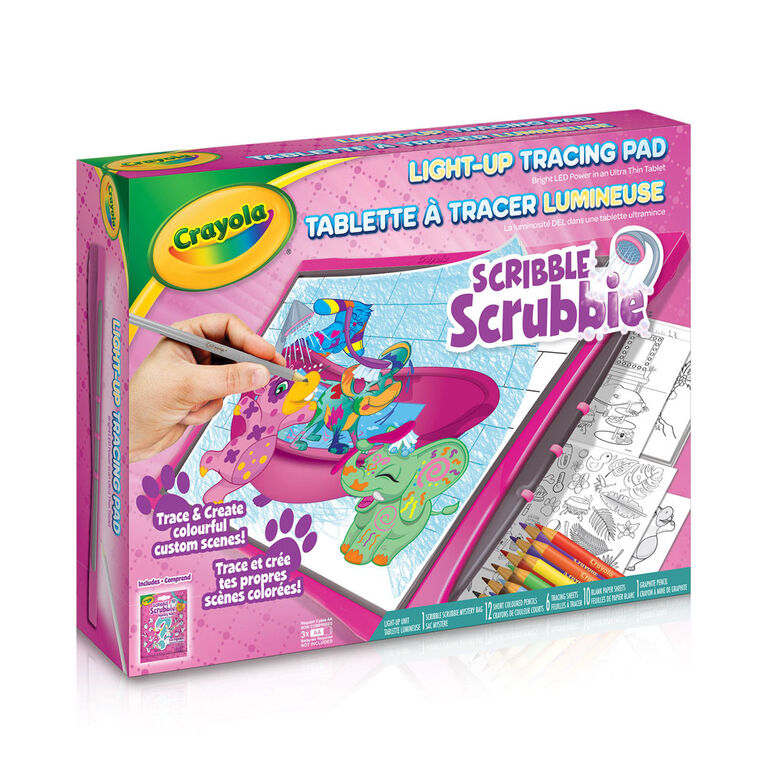 Tablette à tracer luminquer Animaux Scribble Scrubbie Crayola