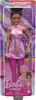 Barbie Careers Figure Skater Doll & Accessories, Brunette in Removable Skate Outfit with Trophy