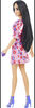 Poupée Barbie Fashionistas n°177 avec Robe Color Block à Fleurs et Manches Bouffantes
