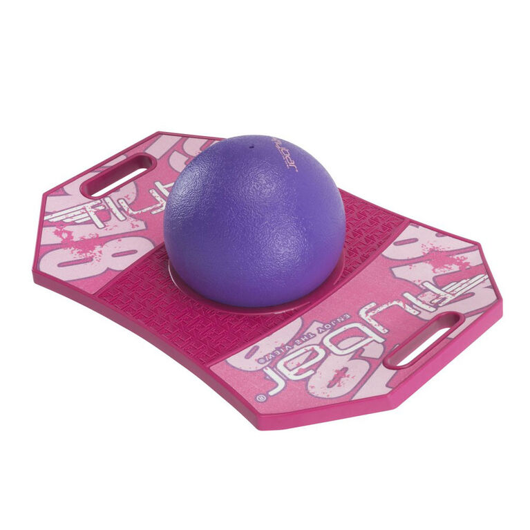 Flybar Trick Board with Pump for Ages 6 and Up (Pink Berry)