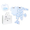 Rock a Bye Baby Boutique - Photoprint Bear &Train Footie 5 Pc Set - Newborn