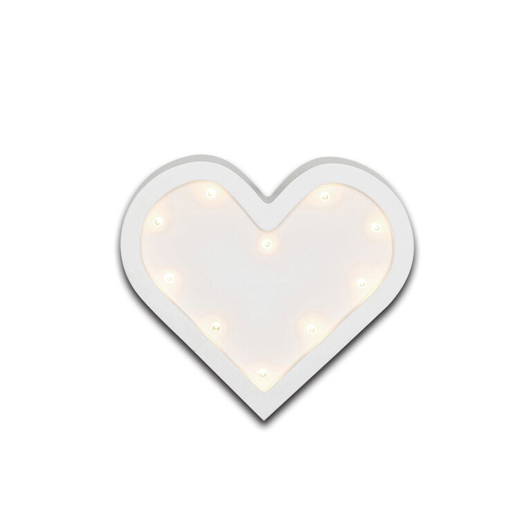 The Peanutshell Heart Marquee Wall Light