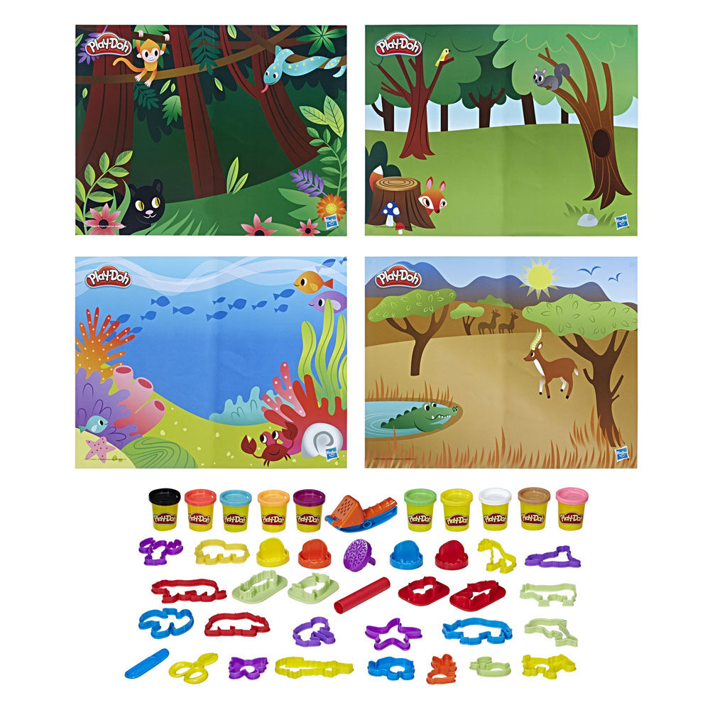 play doh animal bucket