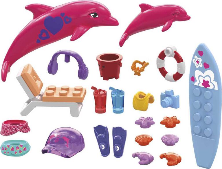 Mega Construx - Barbie Color Reveal - Nage avec les dauphins