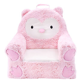 Soft Landing Sweet Seats -  Pink Owl Character Chair
