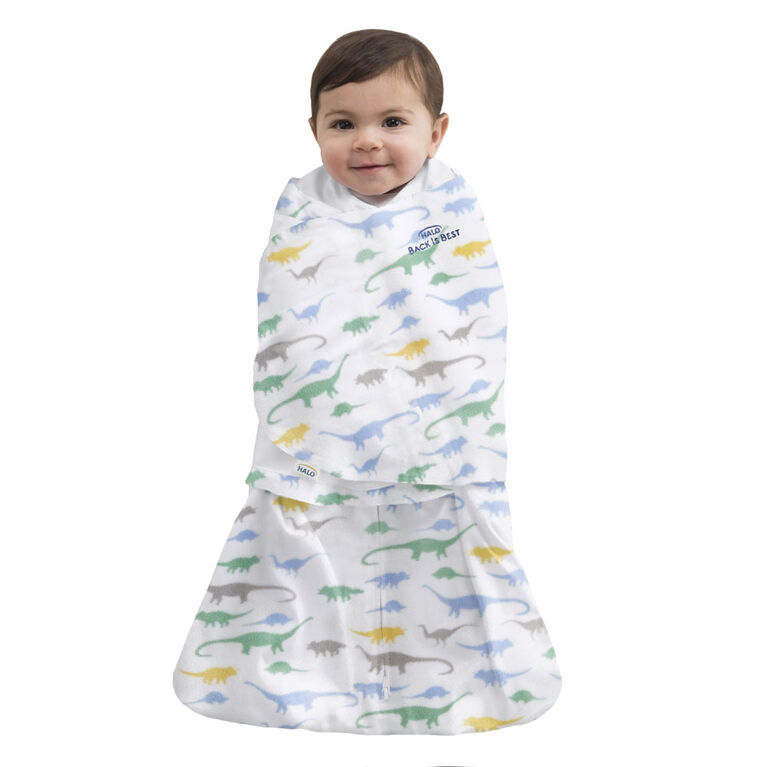 HALO SleepSack Swaddle - Micro-Fleece - Dinos Small 3-6 Months