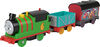 Thomas & Friends Graffiti Percy Motorized Toy Train Engine with Cargo Cars for Preschool Kids