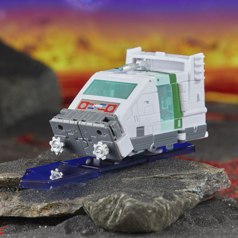 Transformers Generations Legacy United, figurine Origin Wheeljack classe Voyageur - Notre exclusivité