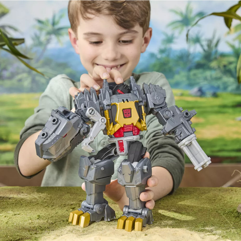 Transformers CYBERWORLD Grimlock Chomp & Battle