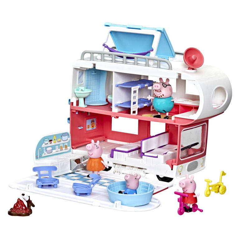 Peppa Pig Peppa's Adventures Peppa's Family Motorhome Preschool Toy - English Edition