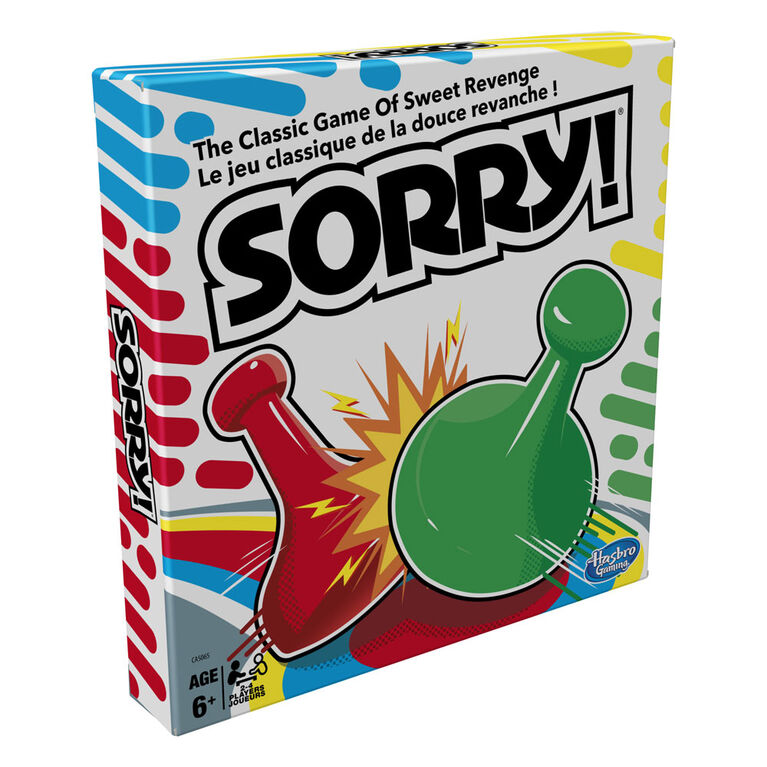 Hasbro Gaming - Jeu Sorry! - les motifs peuvent varier